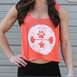 Wags and weights crop top